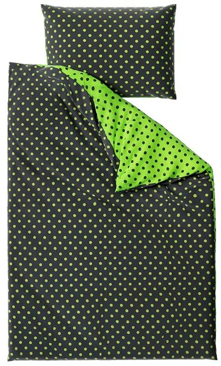 Pamut ágynemű COLAM GREEN zöld Ágyneműhuzat mérete: 2 db 70 x 90 cm | 200 x 220 cm