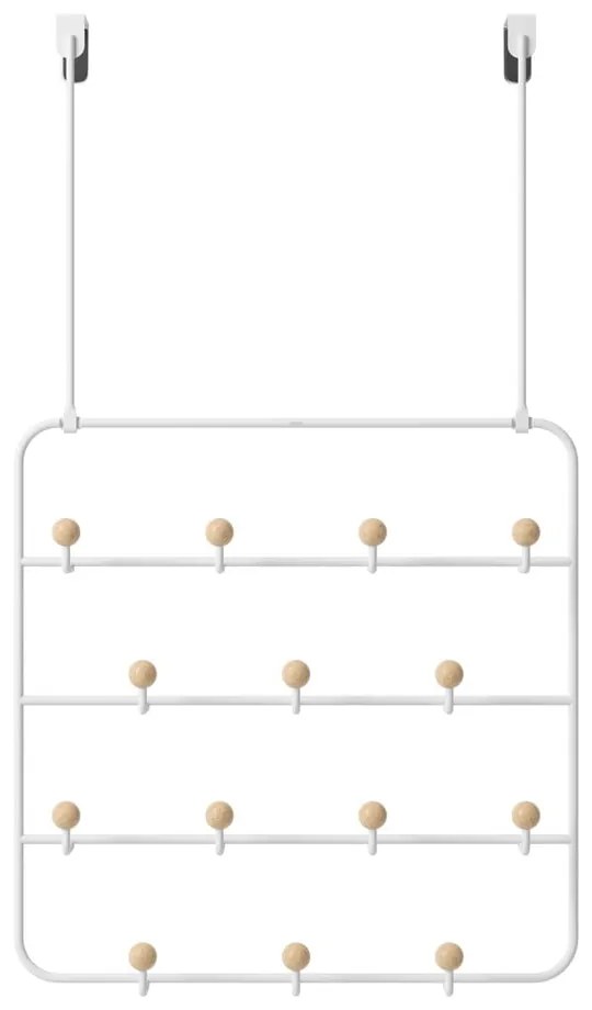 Fehér-natúr színű fém ajtófogas 36 cm Estique – Umbra
