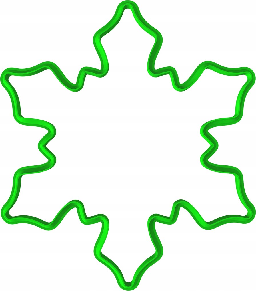 Karácsonyi Mézeskalács Forma Karácsonyi Nagy Hópehely 20cm