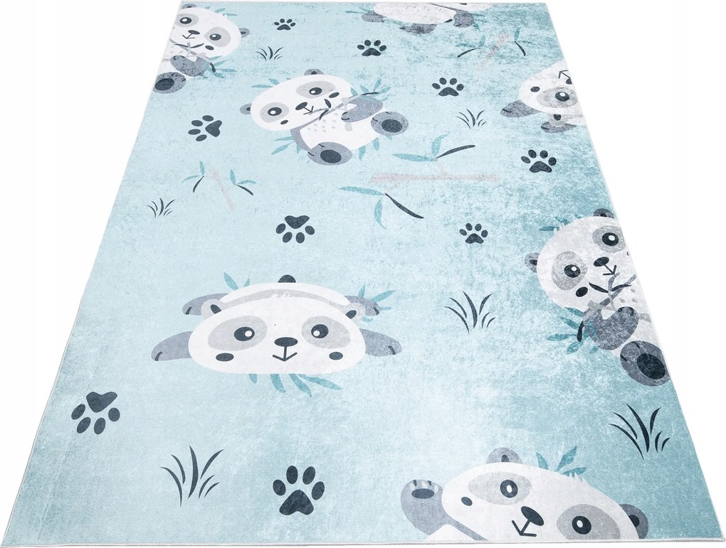 Gyerek Szőnyeg Színes 80x150 Panda Trop Fű