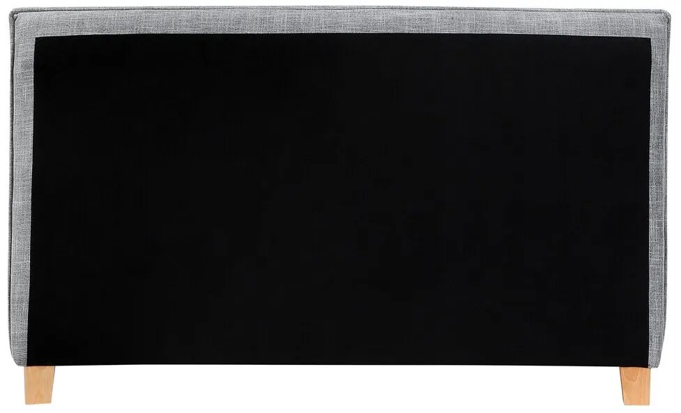 Franciaágy 160 cm SANCHEZ (ágyráccsal) (szürke). 1007521