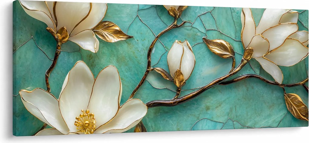 Kép - 3D magnóliák (120x50 cm)