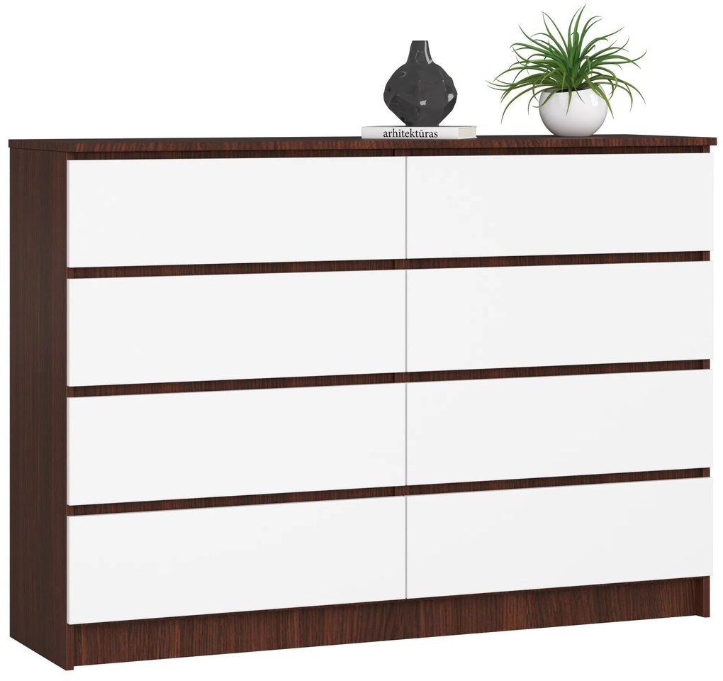 Komód Keanu III (wenge + fehér). Akció -15%. 1068681