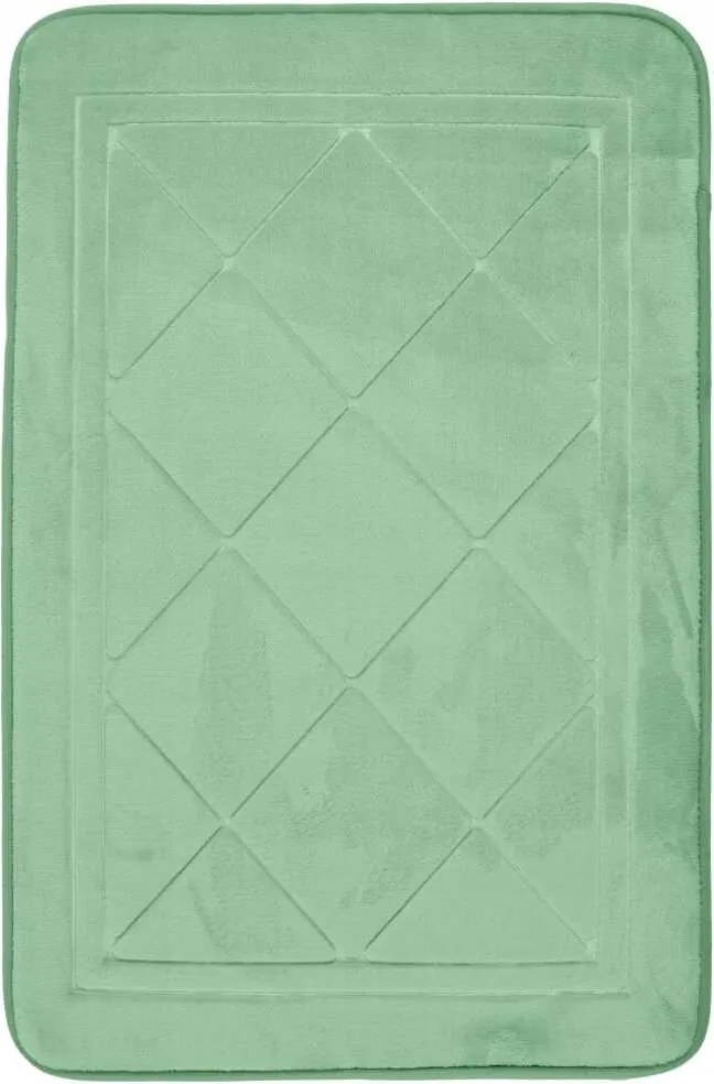 Fürdőszobaszőnyeg Hamilton rombusz zöld 50x76cm