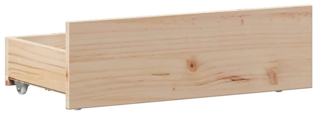 tömör fenyőfa ágy matrac nélkül fejtámlával 100 x 200 cm