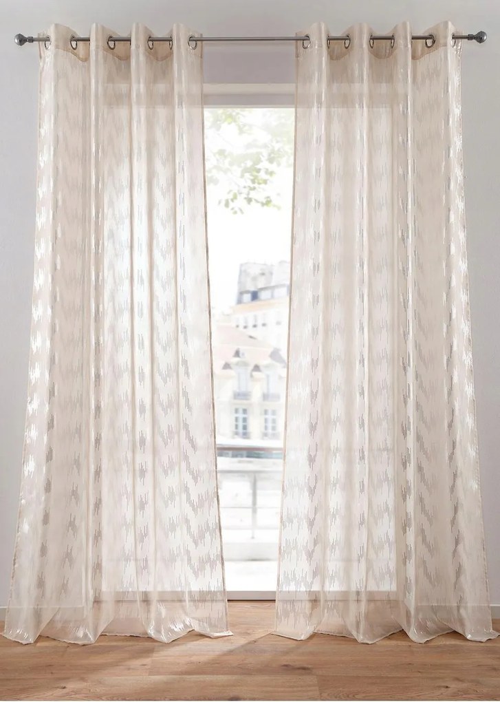 175/140 Függöny Fényes Nyomott Mintával 1 Db