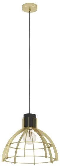 Eglo 43767 - Csillár zsinóron STILLINGTON 1xE27/40W/230V arany