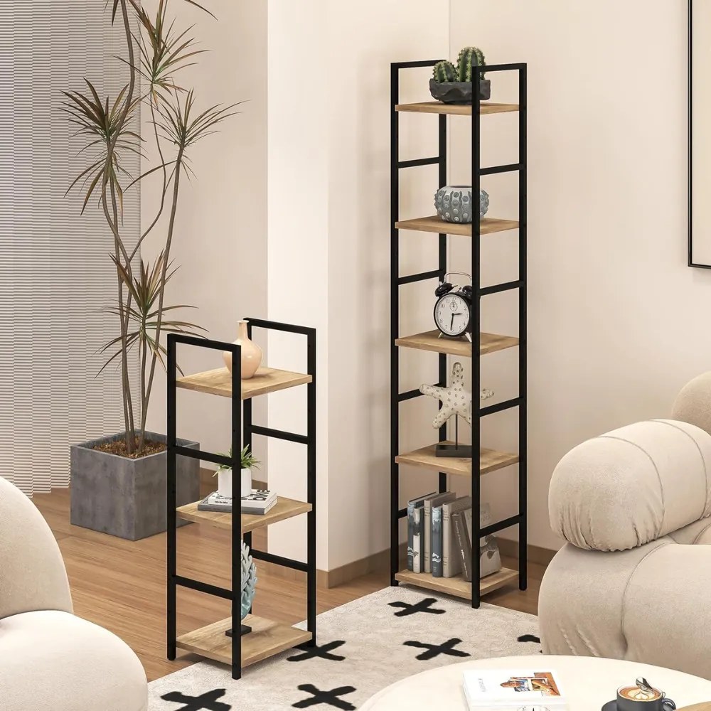 Nyitott könyvespolc 29×80 cm, 3 polcos, aranytölgy – Intenso Home