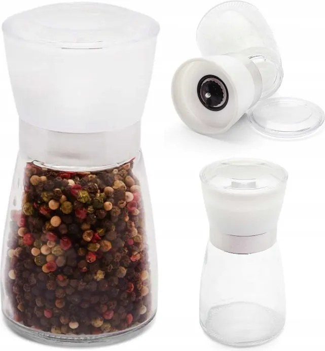 Kézi Bors- És Sódaráló 170ML Fehér Konyhai