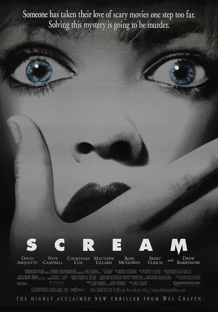 Filmposzter Scream Sikoly (1996) 100x70 cm #313