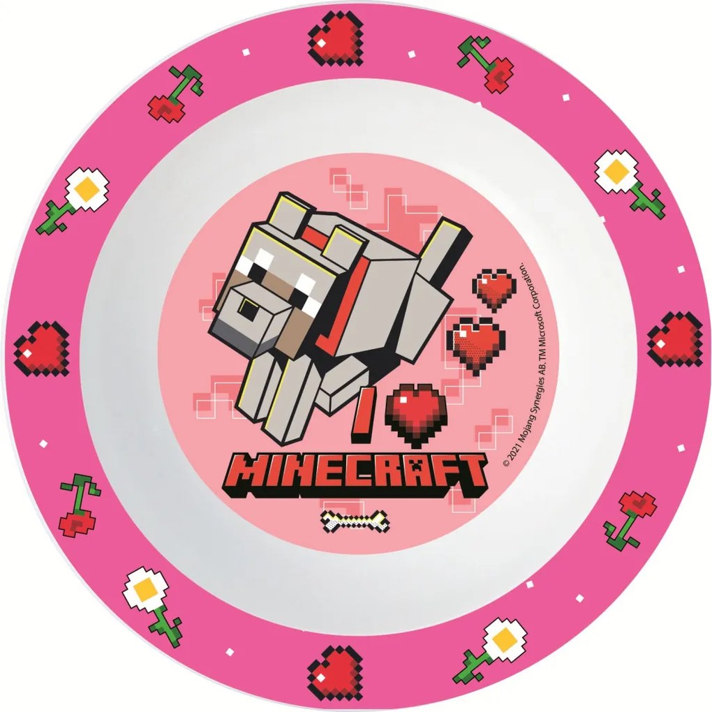 Minecraft Girls micro mélytányér 16 cm