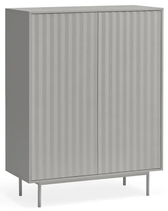 Szürke magas komód 97x130 cm Sierra – Teulat