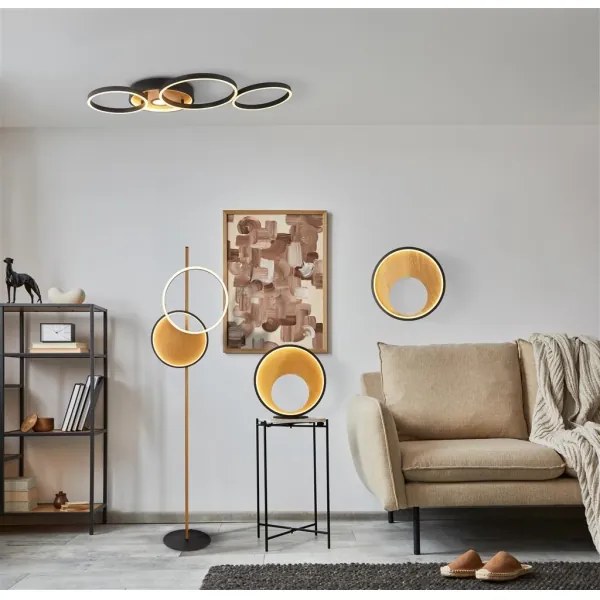 Searchlight 36305-1BK-LED Dimmelhető mennyezeti lámpa CROSBY LED/40W/230V