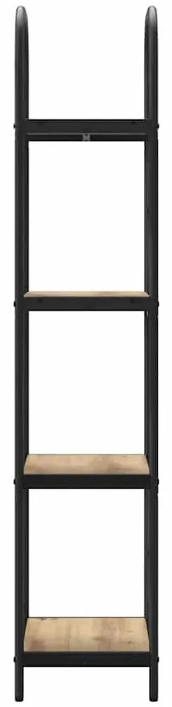 Könyvespolc kézműves tölgy 40 x 30 x 146 cm Faanyag