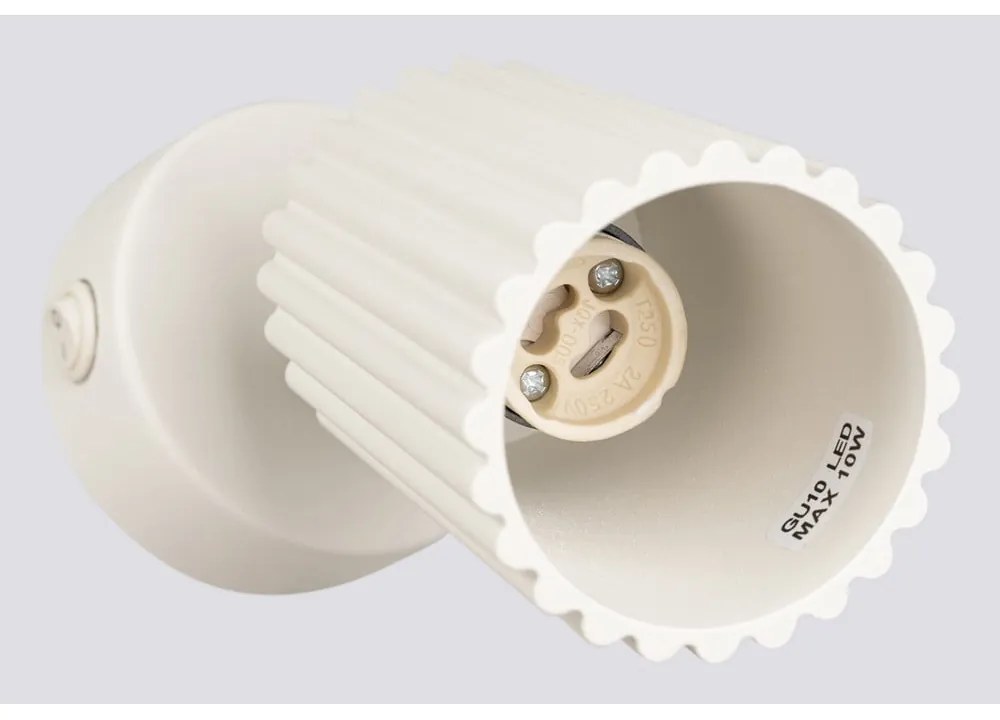 Krémszínű spotlámpa 8x16 cm Gleam – Sollux