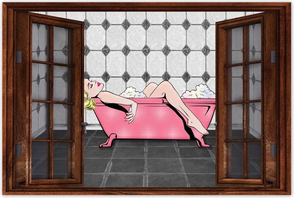 Poszterek 120x80 Marylin Monroe a kádban