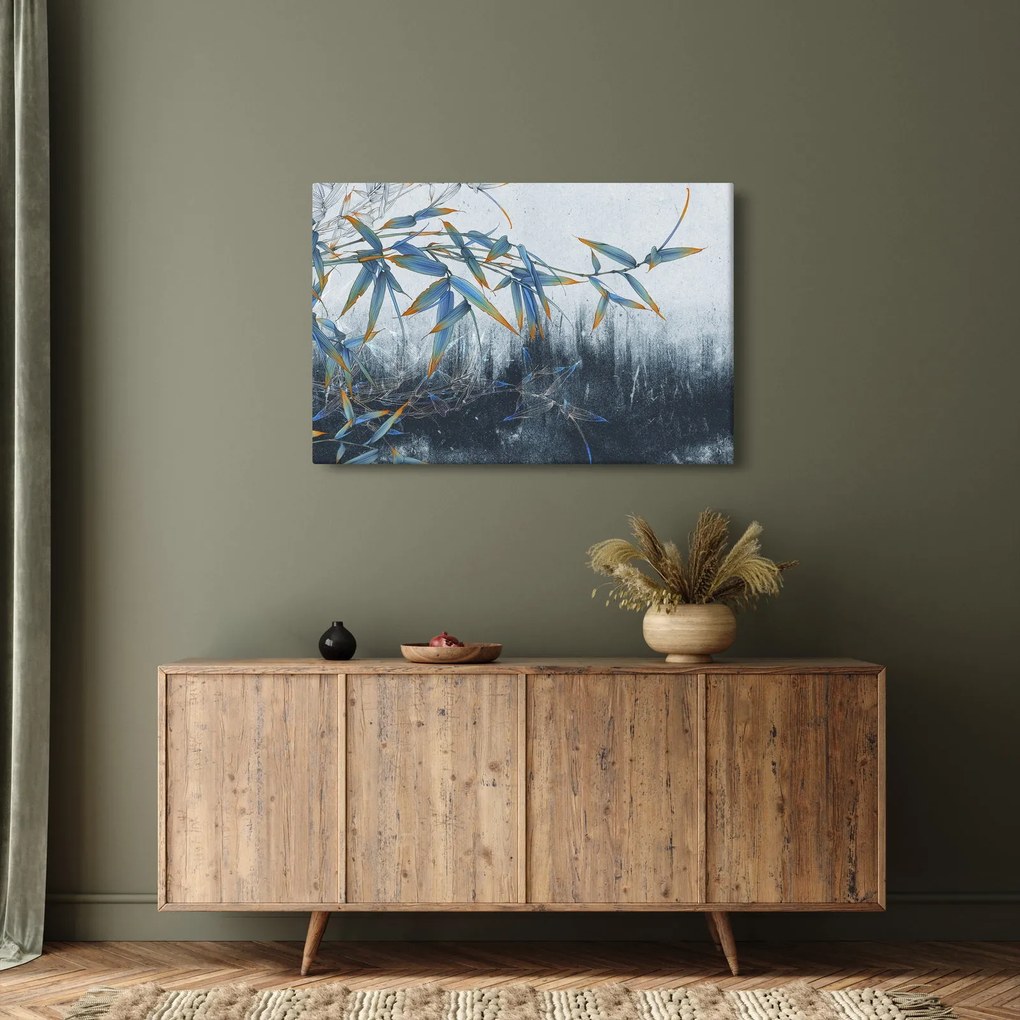 Kép - bambusz a falon (90x60 cm)