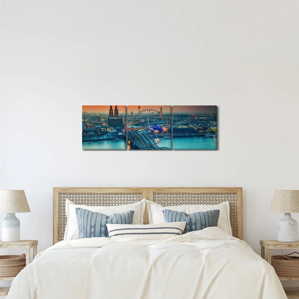 Kép - Köln (órával) (90x30 cm)