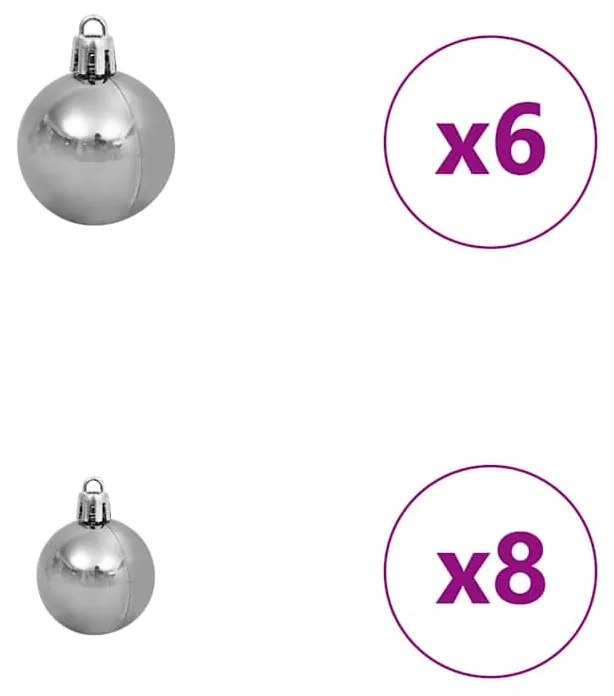 Műkarácsonyfa LED -es lámpákkal Zöld 120cm PVC