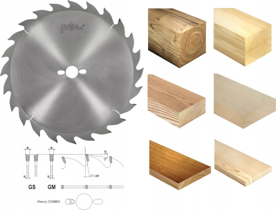 Globus Fafűrész 350x30x3,6/2,5/18z Gs hosszanti vágás PS010-0350-0001