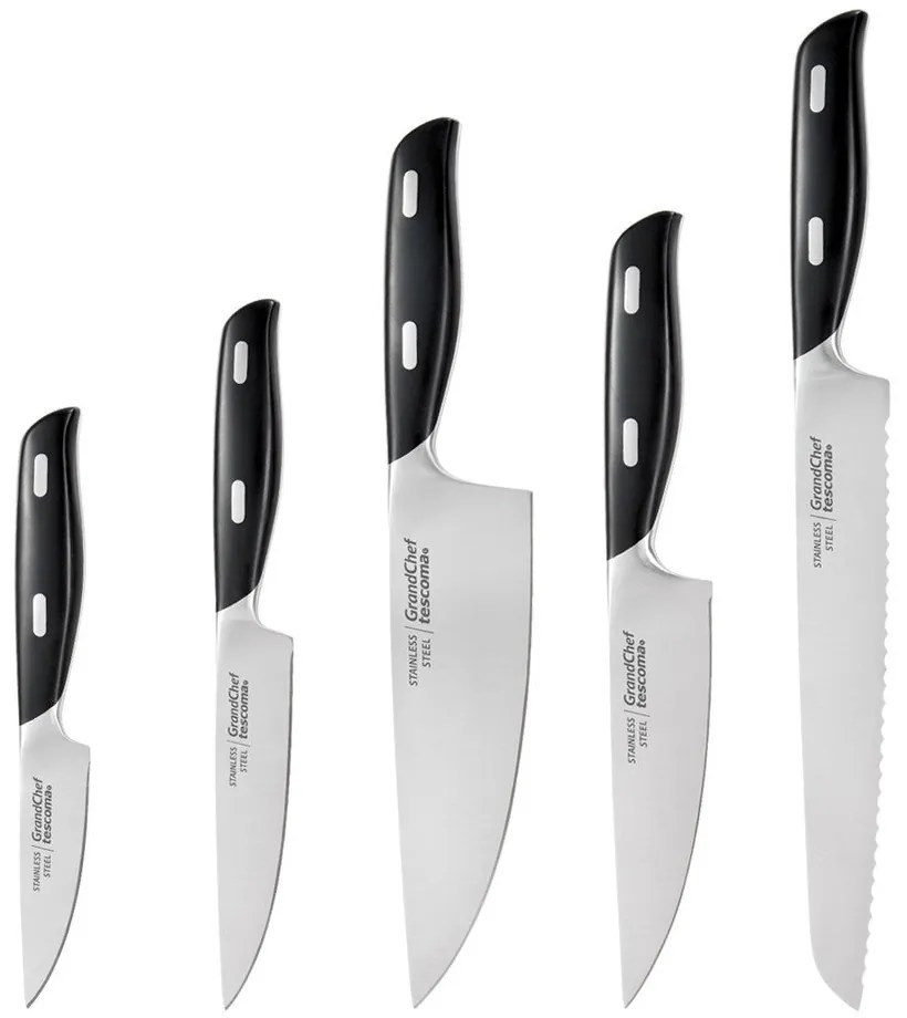 Kés készlet tartóval 5 db-os GrandChef – Tescoma
