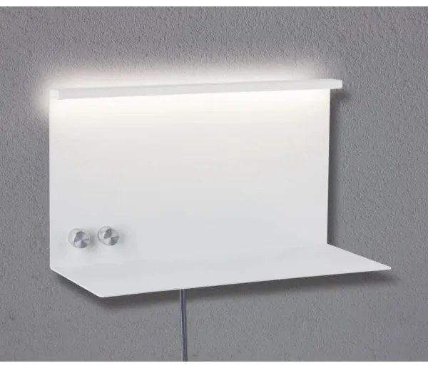 Paulmann 78919 - LED/4,5W Dimmelhető lámpa polccal és USB + LED/1,6W 230V