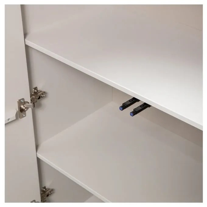 Világosszürke borovi fenyő szekrény 85x135 cm Cadiz – WOOOD