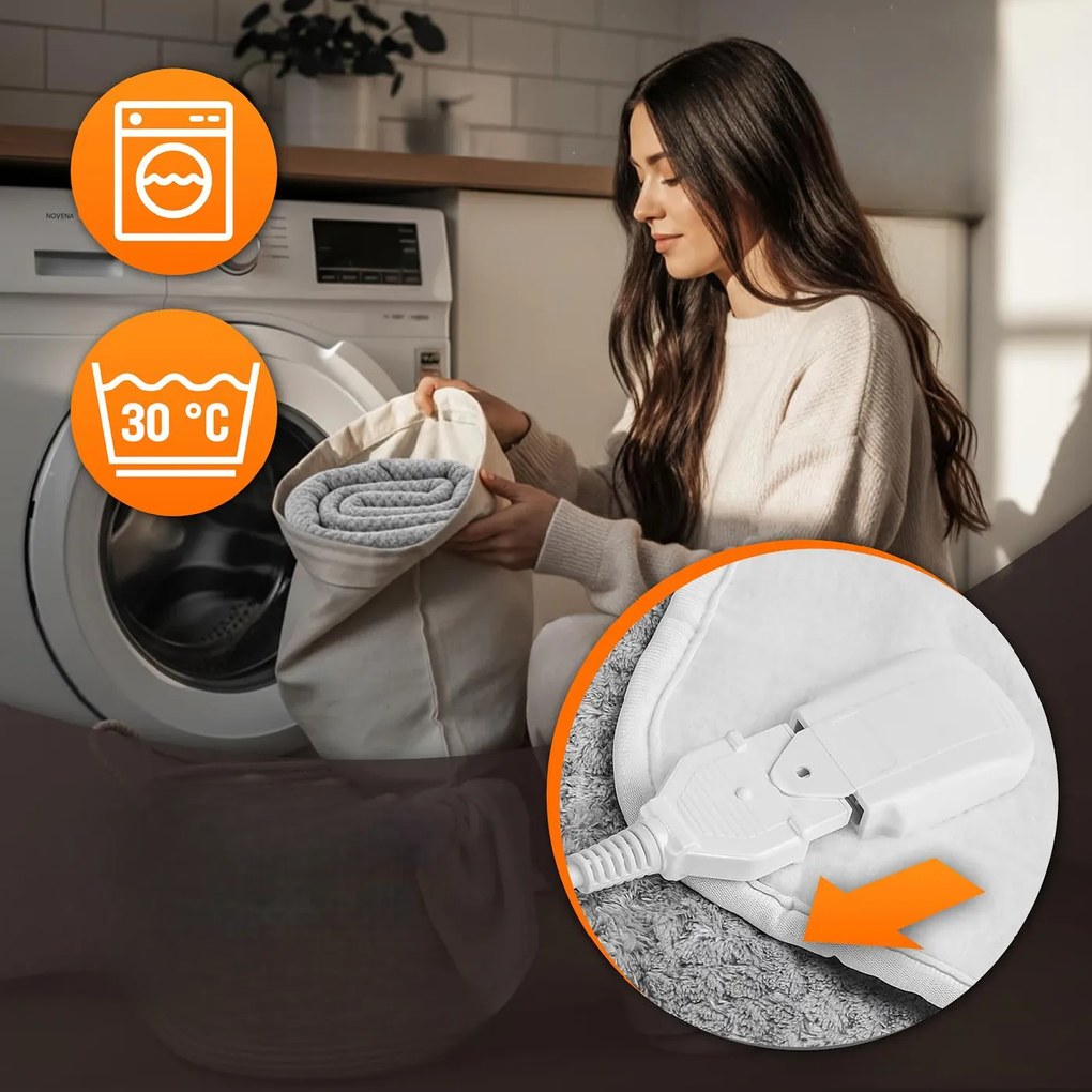 Deuba Fleece fűthető takaró - szürke