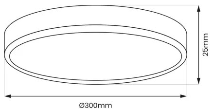 LED mennyezeti lámpa MAQ LED/24W/230V 3000/4000/6500K IP40 fekete