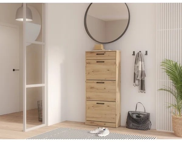 Cipőtároló KAVI artisan tölgy