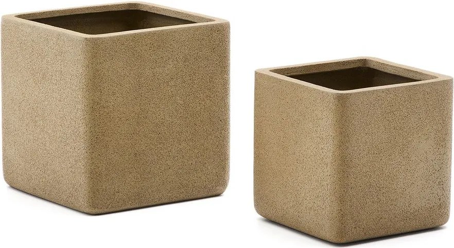 Műkő kaspó szett 2 db-os Minoa – Kave Home