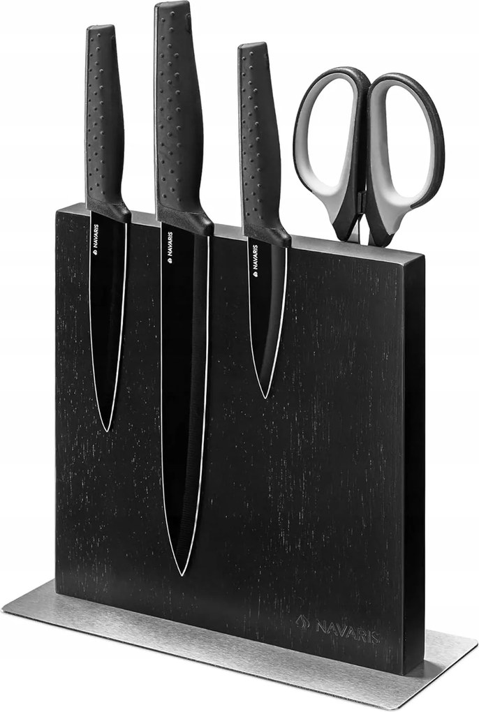 Navaris Kés tartó, kétoldalas, mágneses, gumírozott