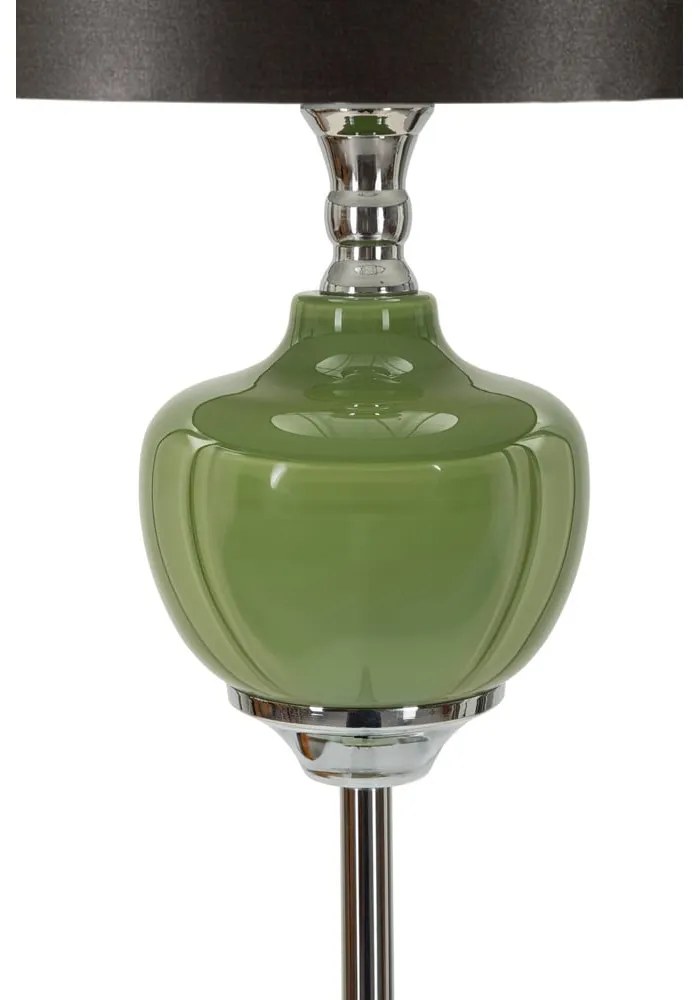 Zöld-szürke állólámpa textil búrával (magasság 160 cm) Eva – Mauro Ferretti