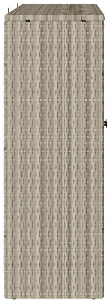 Tárolószekrény tárolóval Világosszürke 100 x 36 x 102 cm Rattan