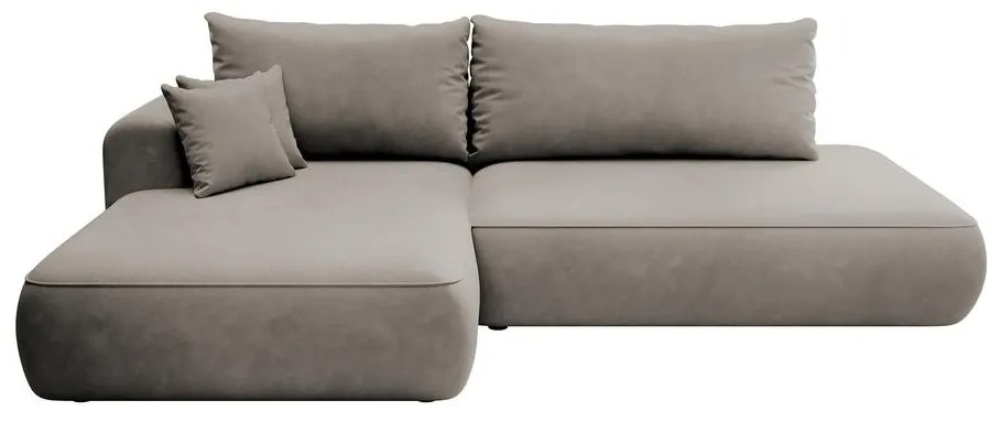 Sarokkanapé Fergie (B) (bézs szürke + fekete). 1099475