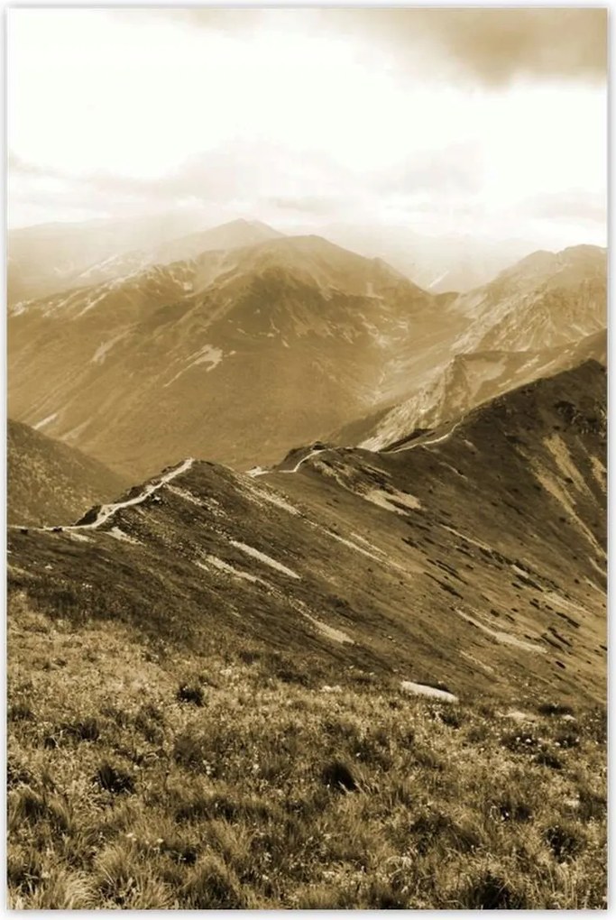 Poszterek 80x120 Tátra Lengyel hegyek Kilátás