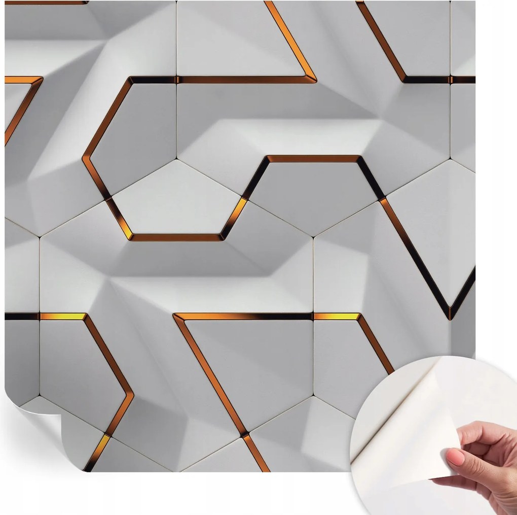 Prémium fali öntapadós fotótapéta Háromdimenziós minták 250x250 cm