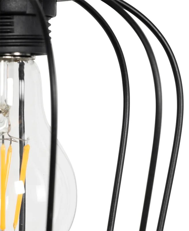 Okos lógólámpa fekete fával, 4 db Wifi A60 izzóval - Stronk