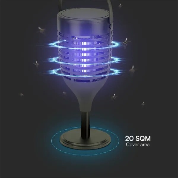 LED Napelemes rovarcsapda LED/1,3W/3,7V IP24 20 mm