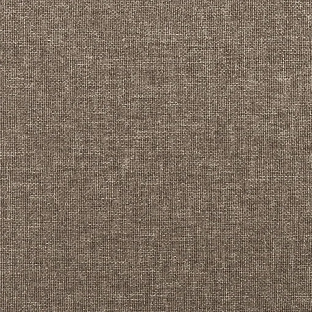 tópszínű szövet fejtámla szárnyakkal 103x16x118/128 cm