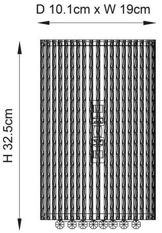 Endon 81978 - Fali kristály lámpa GALINA 2xG9/25W/230V fényezett króm