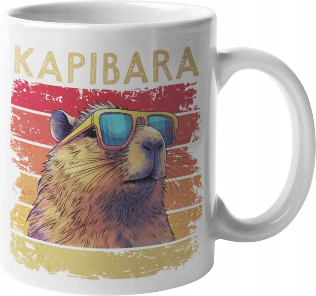 Nyomott Mintás Bögre Don't Worry Be Capy Capybara Kapibara Születésnapi Ajándék