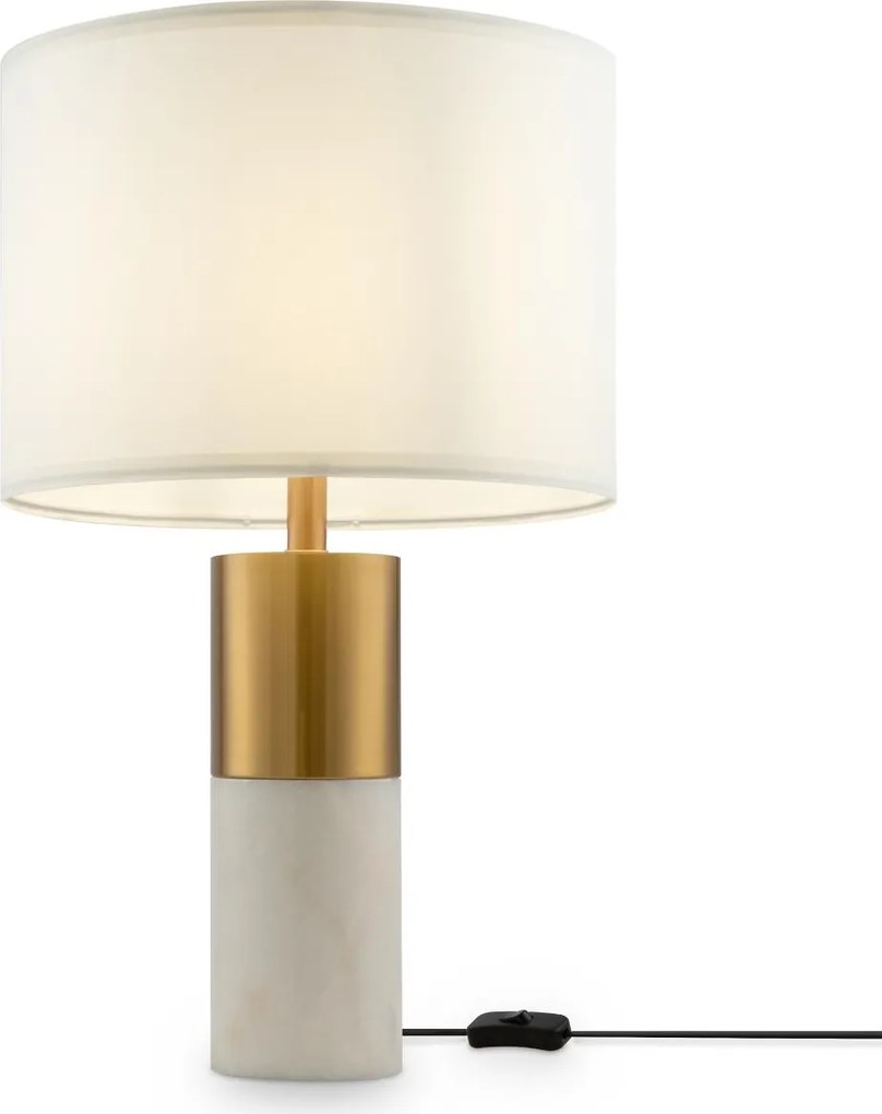 Maytoni klasszikus asztali lámpa bianco fehér sárgaréz myz030tl-01bs
