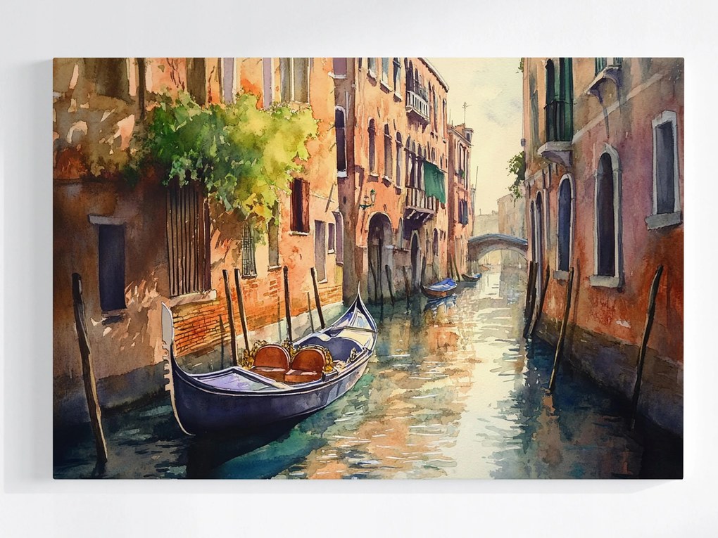 Vászonkép Canvas Velence Gondola Csatorna Olaszország Víz Tájkép 60x40