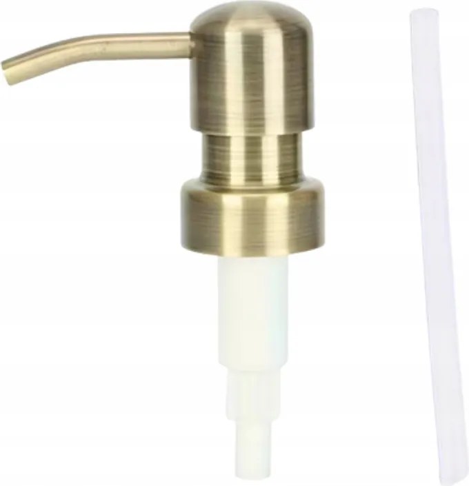 Pumpa csővel folyadék adagolóhoz arany szálcsiszolt acél