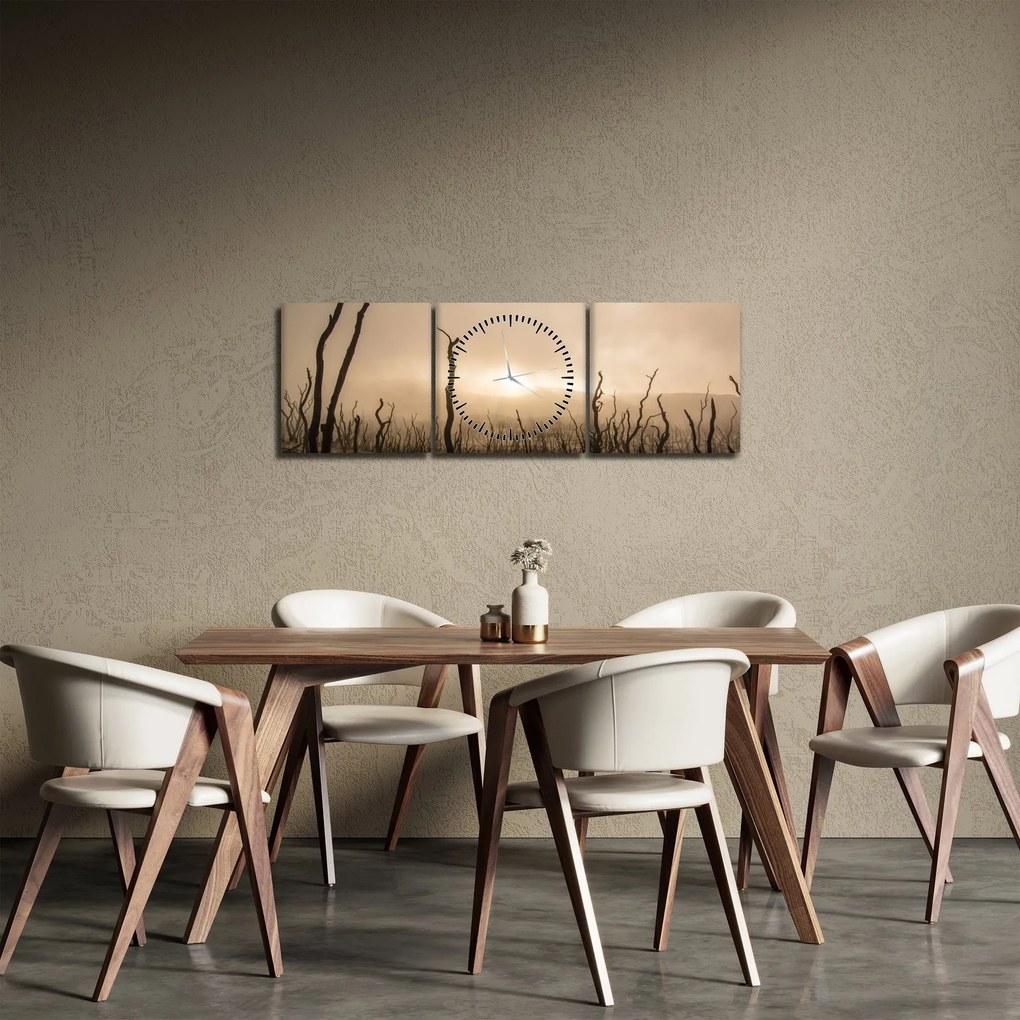Kép - Csupasz fák (órával) (90x30 cm)
