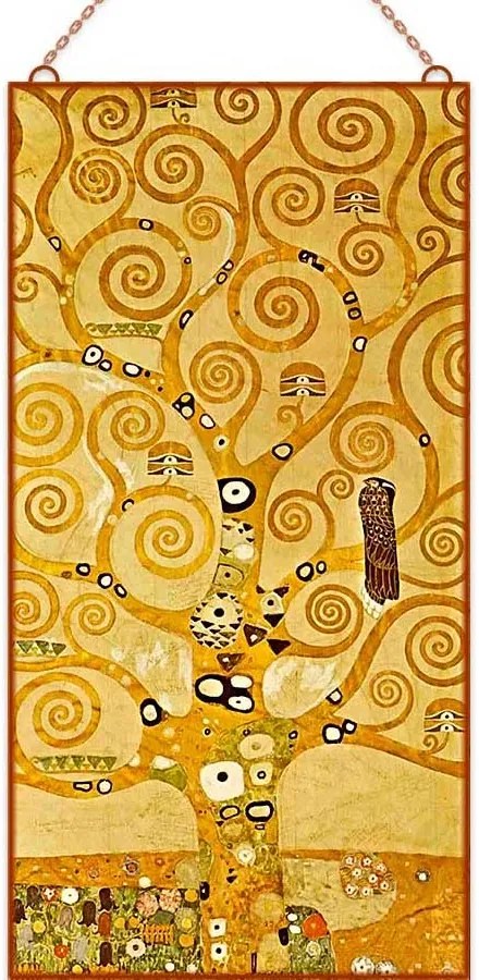 Klimt - Az élet fája üvegkép, falikép