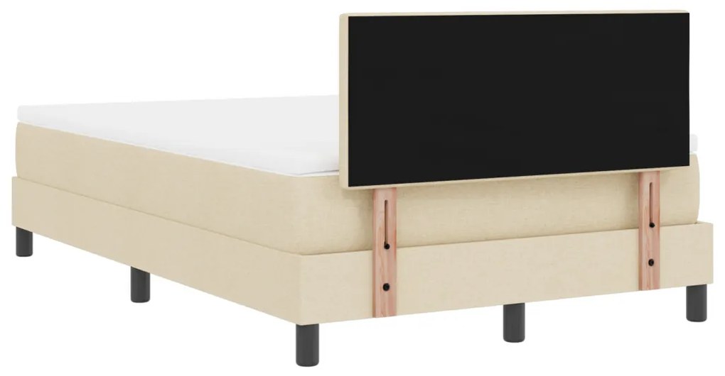 Boxspring Ágy matraccal Krém 120x200 cm Szövet