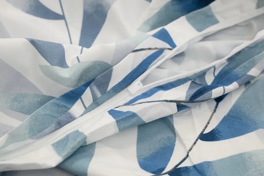 Mikroszálas ágyneműhuzat KOVENDI kék-fehér Ágyneműhuzat mérete: 70 x 90 cm | 140 x 200 cm