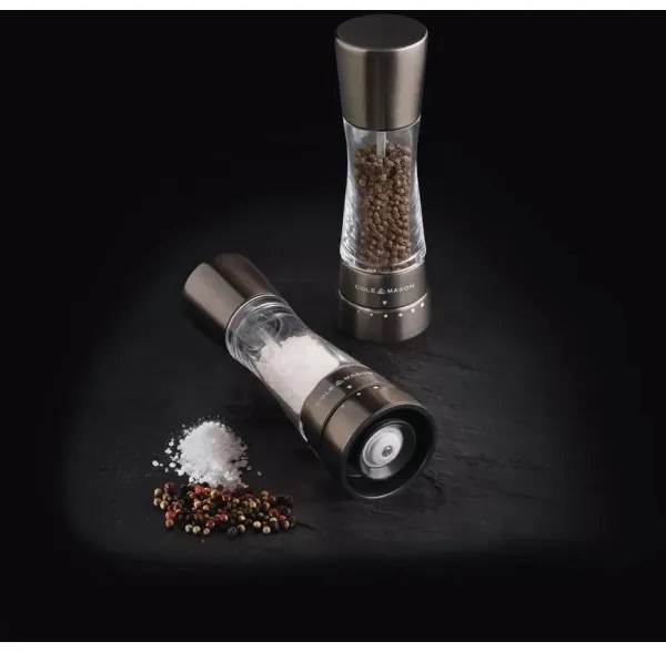 Cole&Mason DERWENT 2 részes só- és borsőrlő szett, 19 cm, antracit